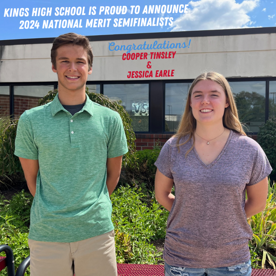 KHS National Merit Semifinalists Cooper Tinsley and Jessica Earle
